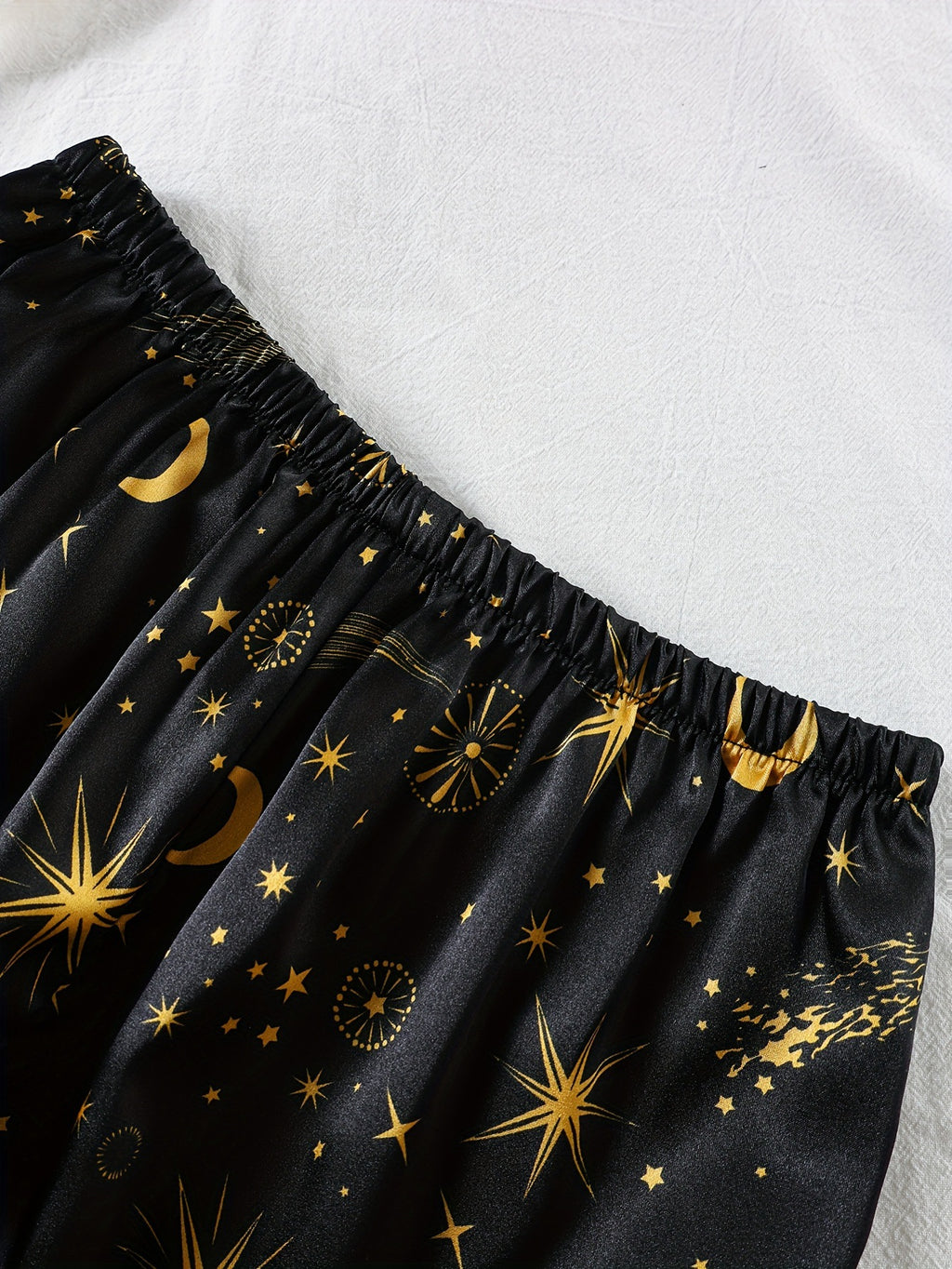 Wholesale European and American Style Imitation Silk Nightgown Black Homewear Four-Piece Set Fashionable Comfortable Lace Trim Pajama Set for Women