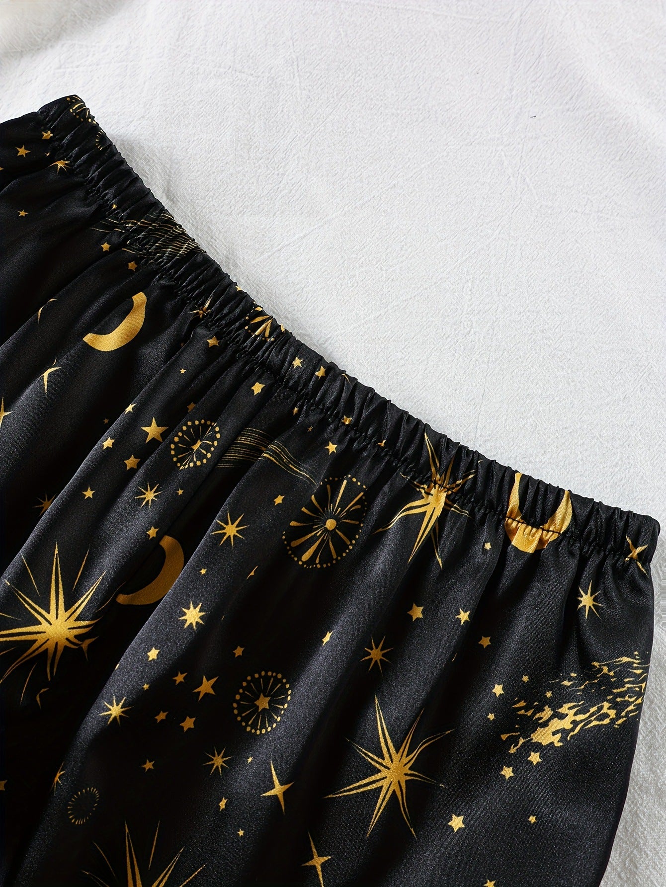 Wholesale European and American Style Imitation Silk Nightgown Black Homewear Four-Piece Set Fashionable Comfortable Lace Trim Pajama Set for Women