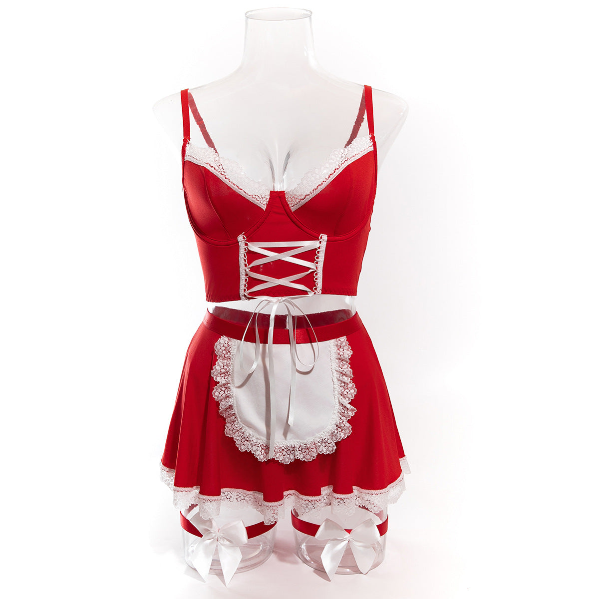 Sexy Strap Temptation Maid Costume, Cosplay Uniform Set