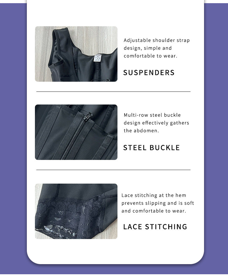 Plus-size high-waisted body shaper for fat women, waist - cinching, tight - fitting, body - shaping and slimming underwear