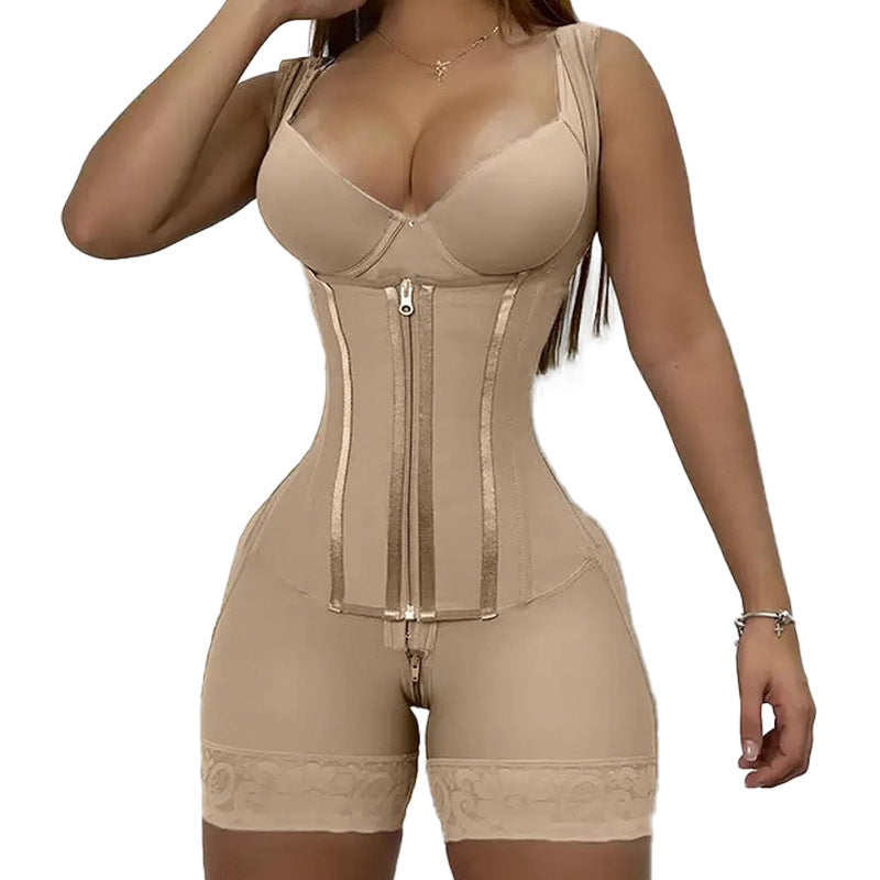 Plus-size high-waisted body shaper for fat women, waist - cinching, tight - fitting, body - shaping and slimming underwear