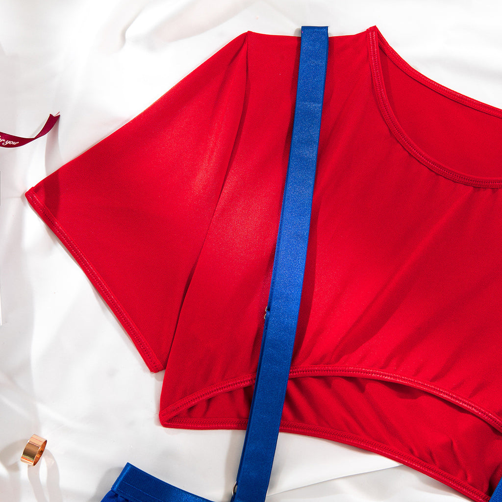 Sexy Party Uniform, Costume Play Passionate Temptation Strap Lingerie Set,Cosplay