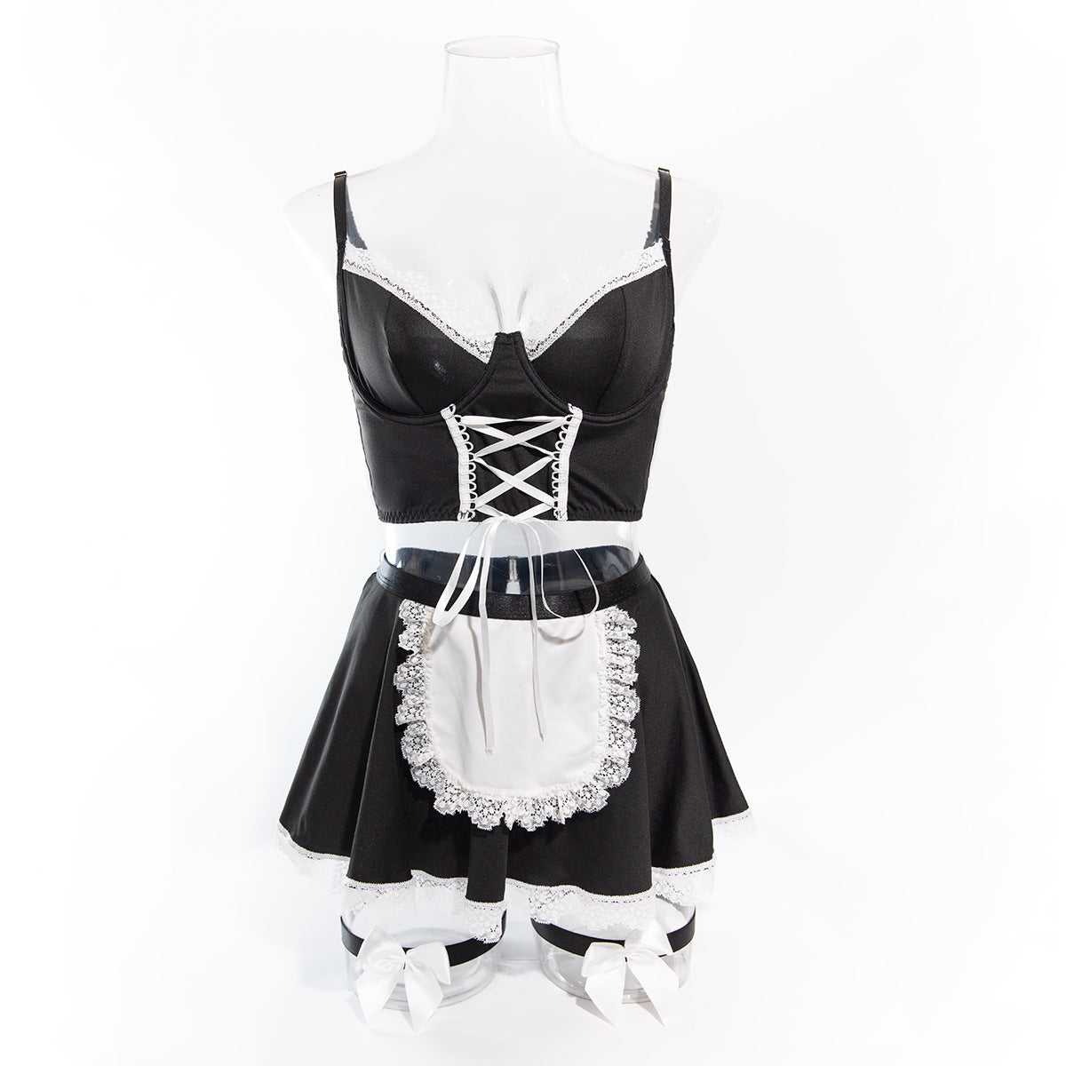 Sexy Strap Temptation Maid Costume, Cosplay Uniform Set