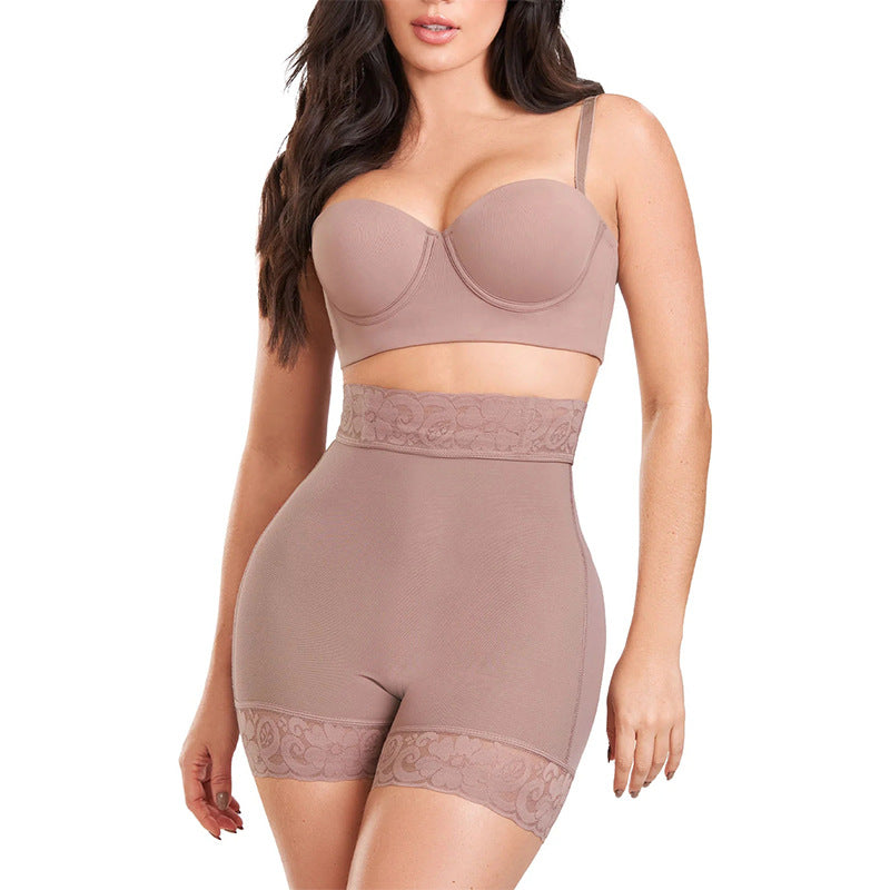 Women's Waist Cincher Butt Lifter Tummy Control Pants, Tight-Fitting Hip Lift High-Waist Shaping Shorts