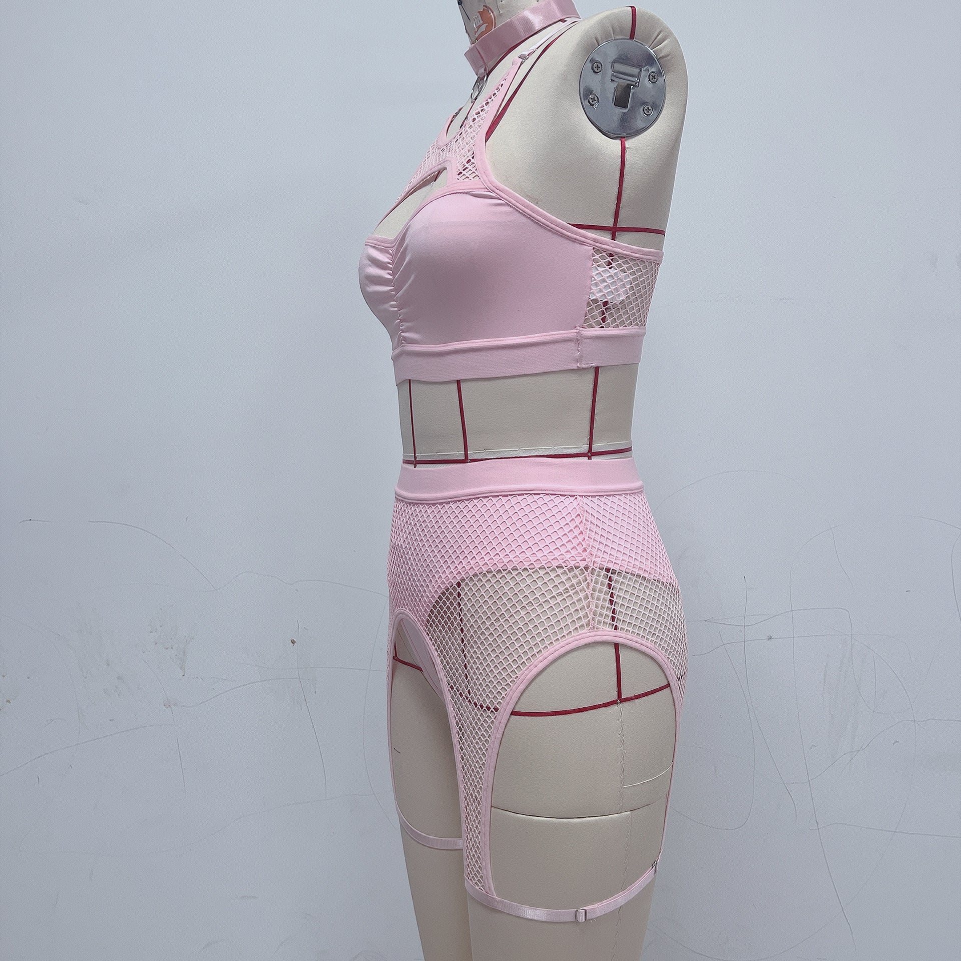 Lingerie, women's mesh sexy nightgown Spliced underwear