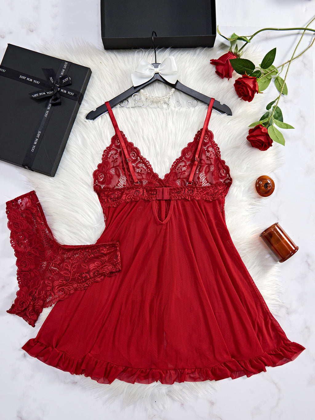 Sexy Split Lace Pajama Set, Sexy Pajamas