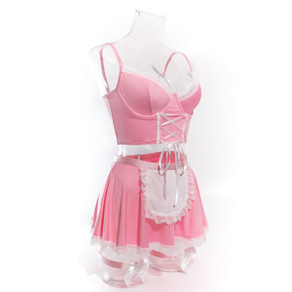 Sexy Strap Temptation Maid Costume, Cosplay Uniform Set