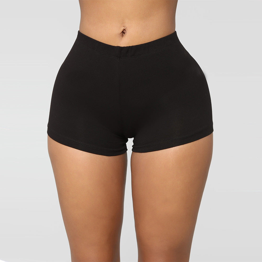 Women's Training Fitness Printed Shorts, Fashionable Sexy Tight Hip-Lifting Sports Shorts