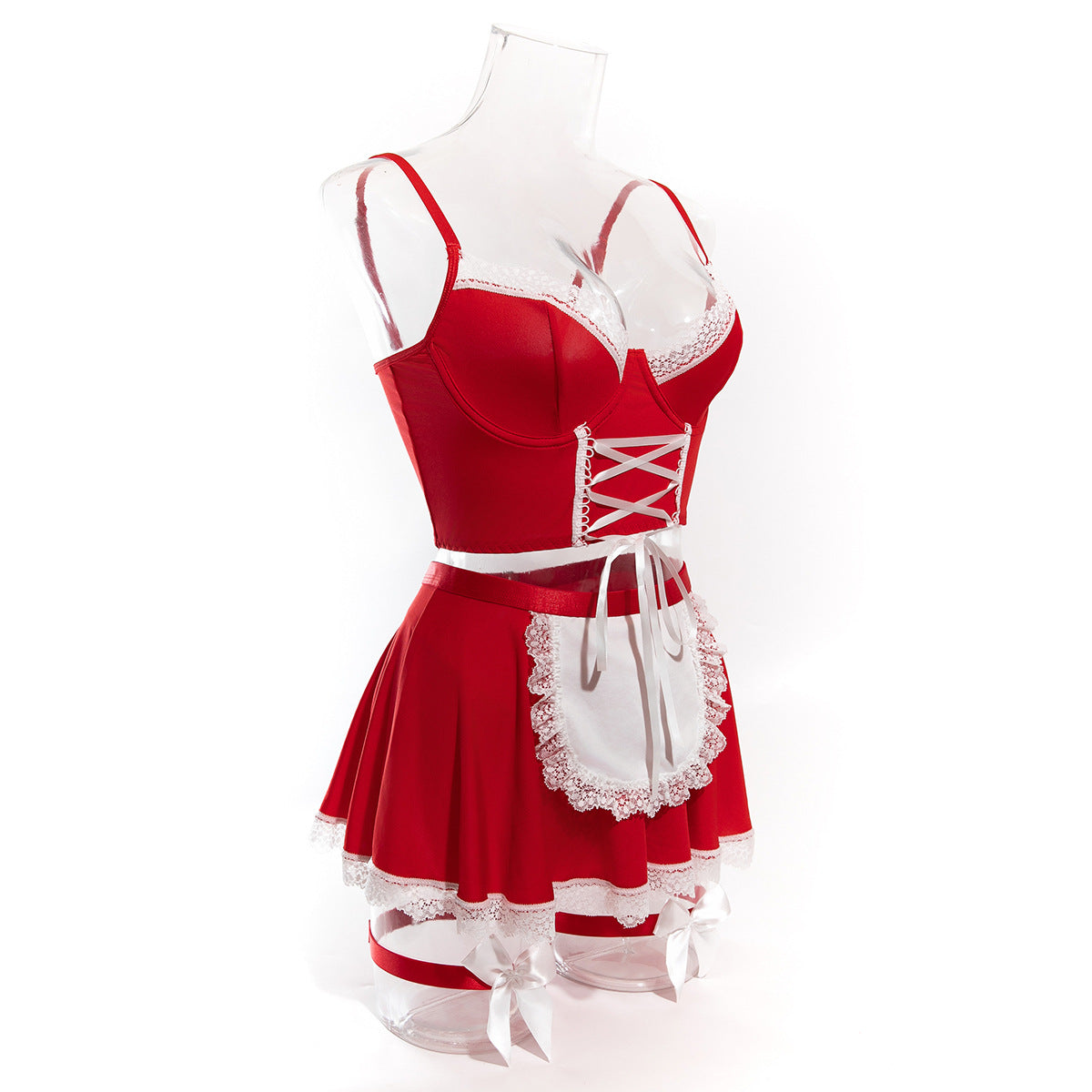 Sexy Strap Temptation Maid Costume, Cosplay Uniform Set