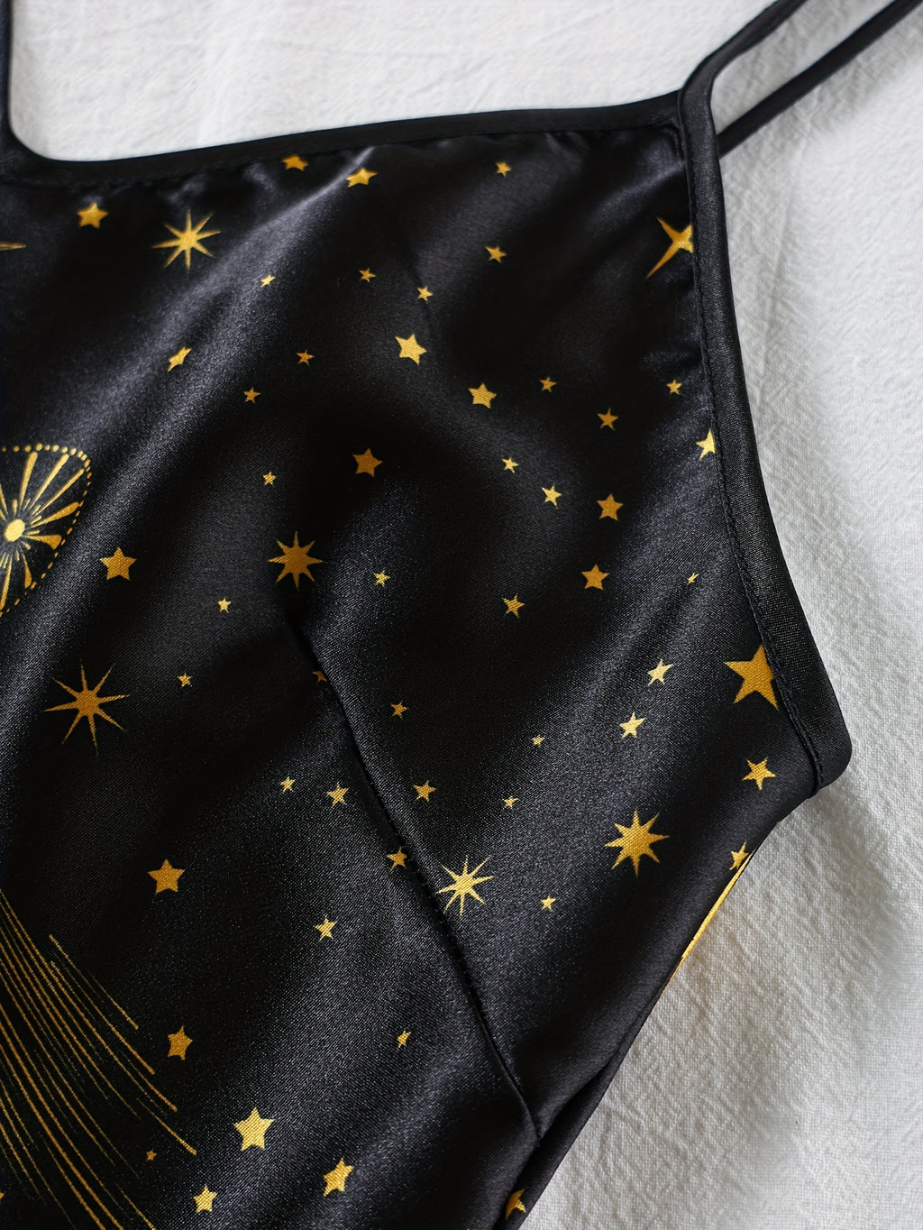 Wholesale European and American Style Imitation Silk Nightgown Black Homewear Four-Piece Set Fashionable Comfortable Lace Trim Pajama Set for Women