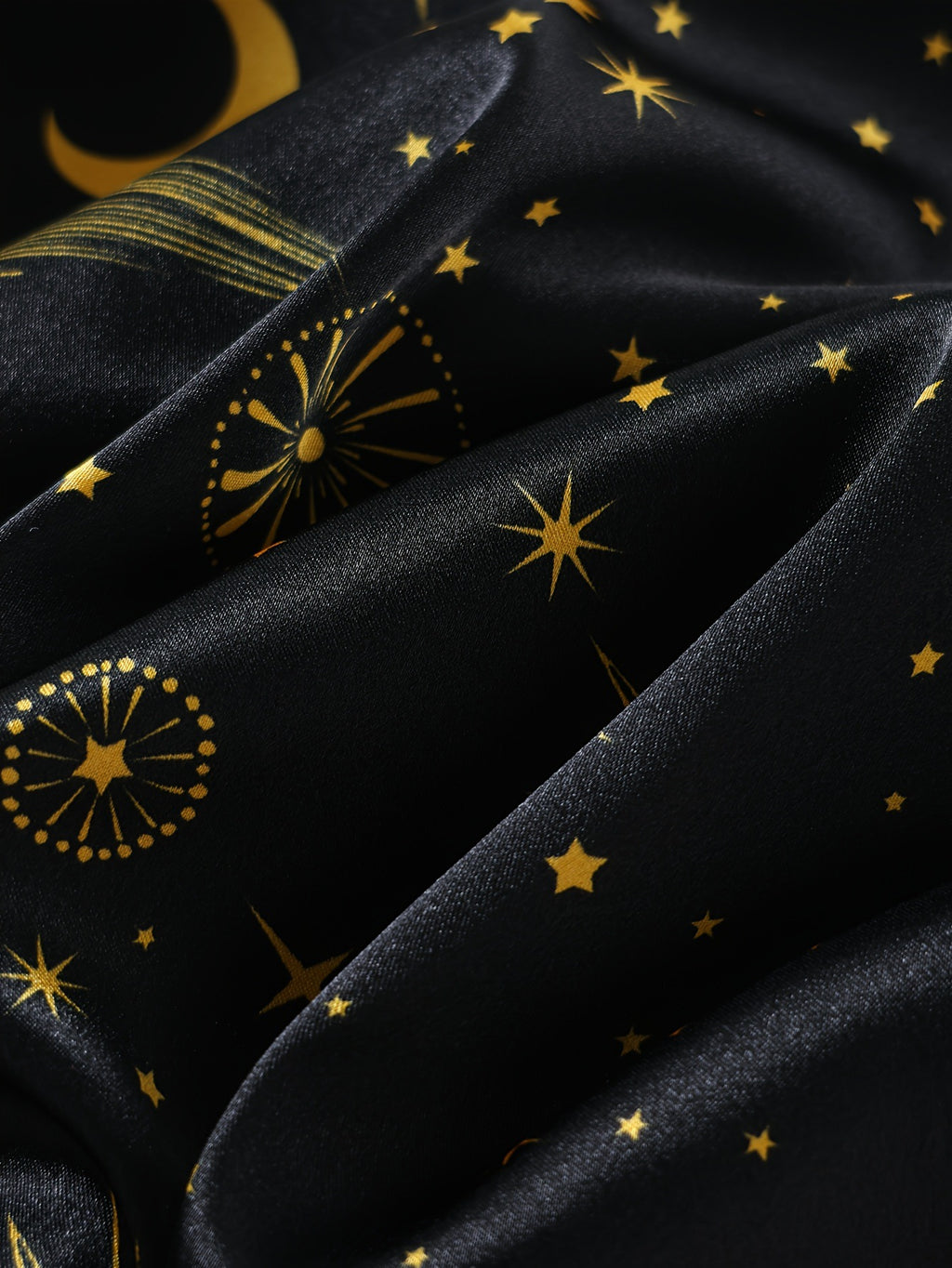 Wholesale European and American Style Imitation Silk Nightgown Black Homewear Four-Piece Set Fashionable Comfortable Lace Trim Pajama Set for Women