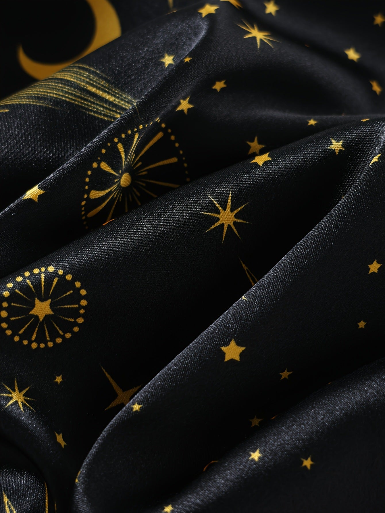Wholesale European and American Style Imitation Silk Nightgown Black Homewear Four-Piece Set Fashionable Comfortable Lace Trim Pajama Set for Women