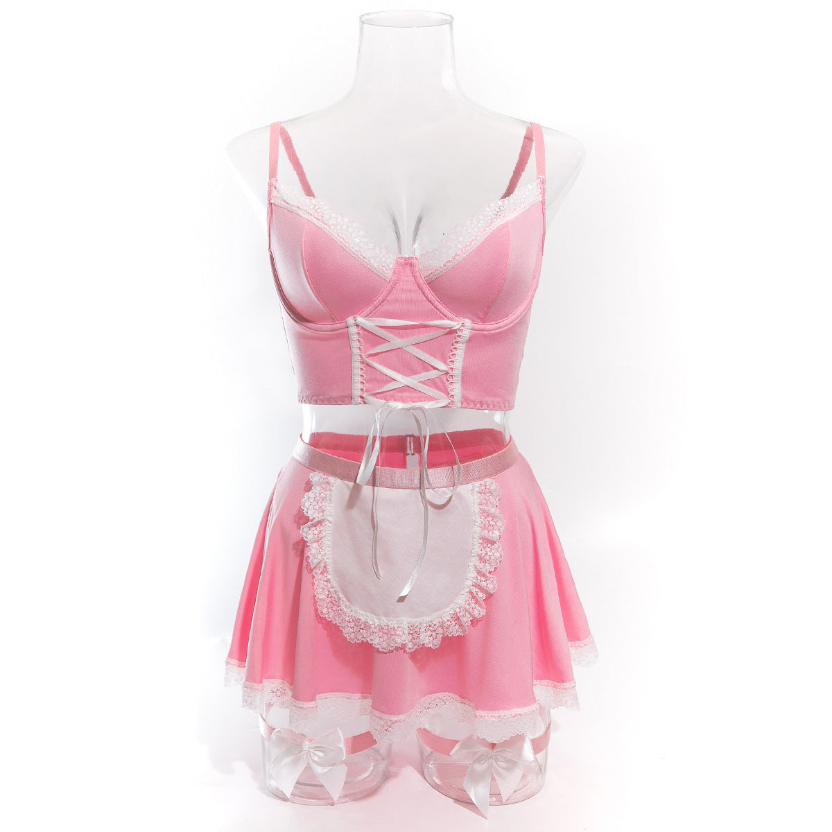 Sexy Strap Temptation Maid Costume, Cosplay Uniform Set
