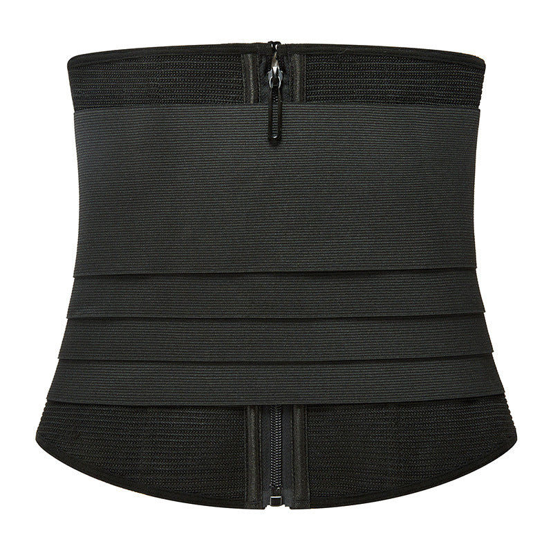 Detachable strap tight waist trainer, tummy control belt for sports shaping, zipper waist clip, waist support, body shaper for women